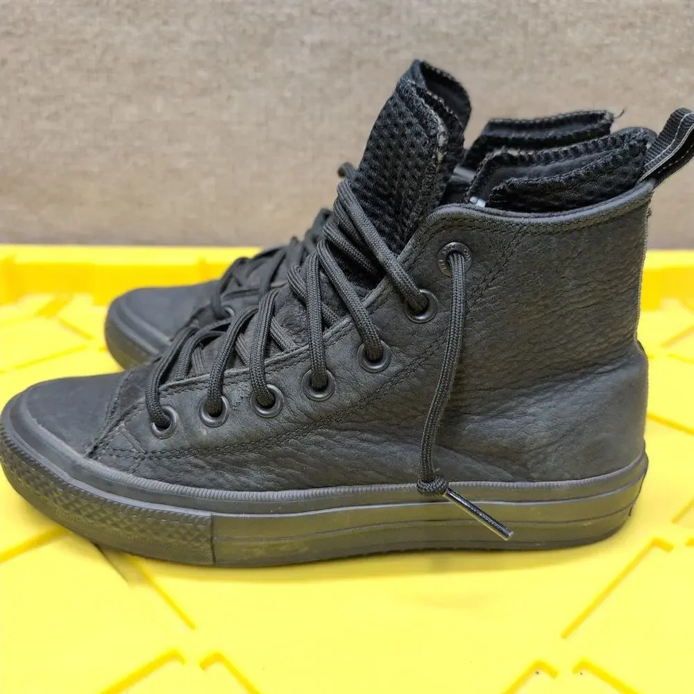 Converse Lunarlon All Star Counter Climate Black Leather High Top Women's Size 7